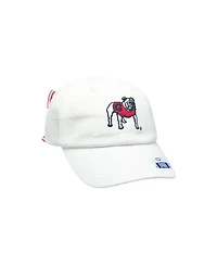 Bits & Bows Officially Licensed Georgia Bulldogs Girls' Bow Baseball Hat White