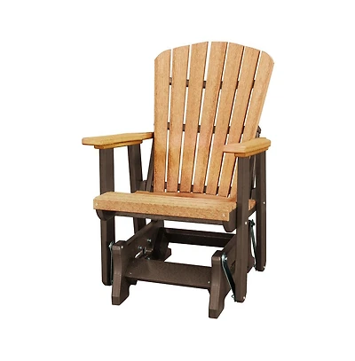 American Furniture Classics Fan Back Glider Made in the Usa- Cedar, Tudor Brown