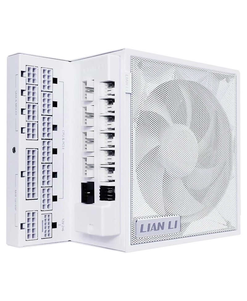 Lian-Li EG1000G Edge Gold 1000W 80+ Gold Certified Fully Modular Atx Psu with Usb Hub, White