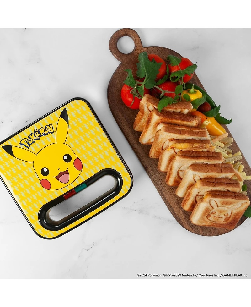 Uncanny Brands Pokemon Pikachu Sandwich Maker - Small Kitchen Appliance
