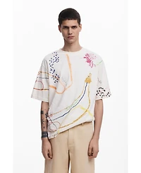 Desigual Men's Short-sleeve T-shirt with drawings