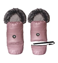 Cover Baby Baby Cover 0-3 Years Organic Premium Gray Wool Adjustable Footmuff in Pastel