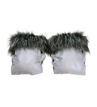 Cover Baby Baby Cover Adult Premium Handmuff Gloves With Gray Wool in Gray
