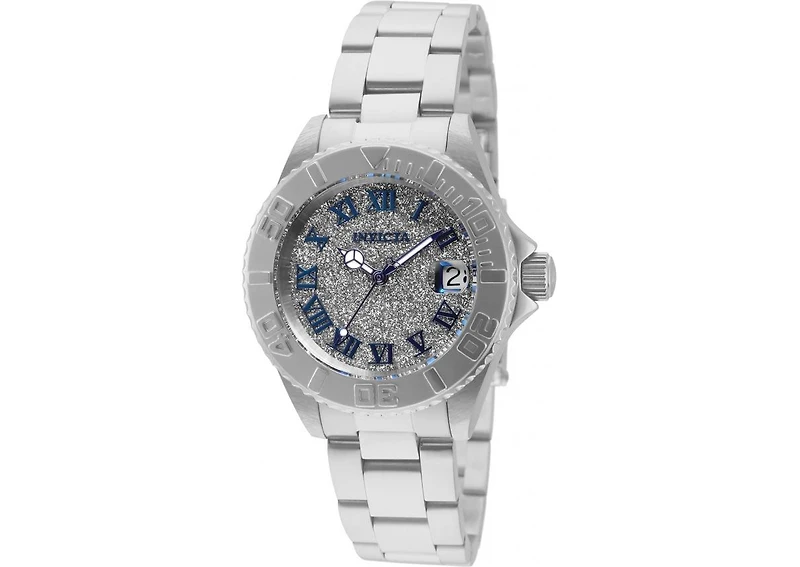 Invicta Women's 33360 Angel Quartz 3 Hand Silver Dial Watch