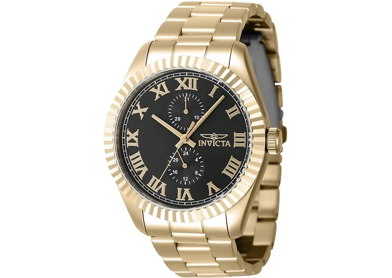 Invicta Men's Specialty Quartz Multifunction Black Dial Watch