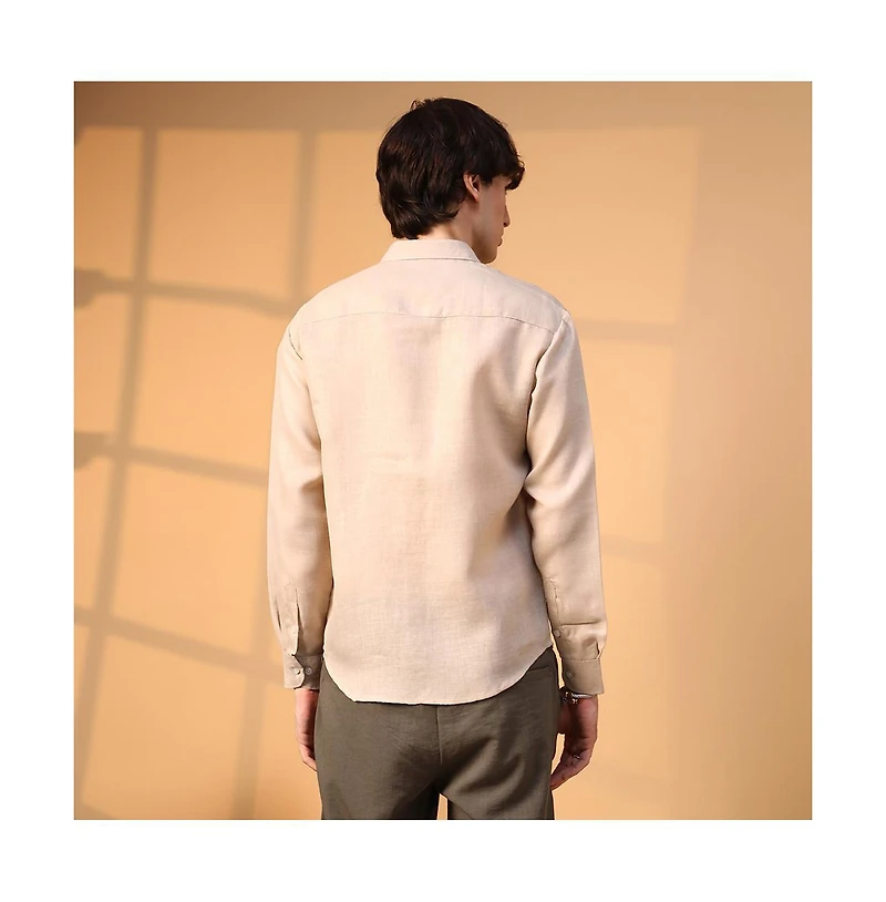 Campus Sutra Men's Solid Utility Shirt