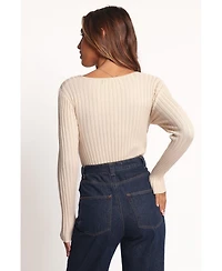 Petal and Pup Women's Demi Twist Detail Knit Top - Cream