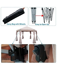 Streamdale Furniture 13 Ft. W X 13 Ft. D X 9.2FT Pop-Up Gazebo Tent Outdoor Canopy