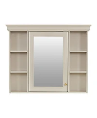 Streamdale 35" Blue Wall-Mounted Bathroom Cabinet with Mirror