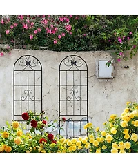Streamdale Furniture 2-Pack 86.7" Metal Garden Trellis