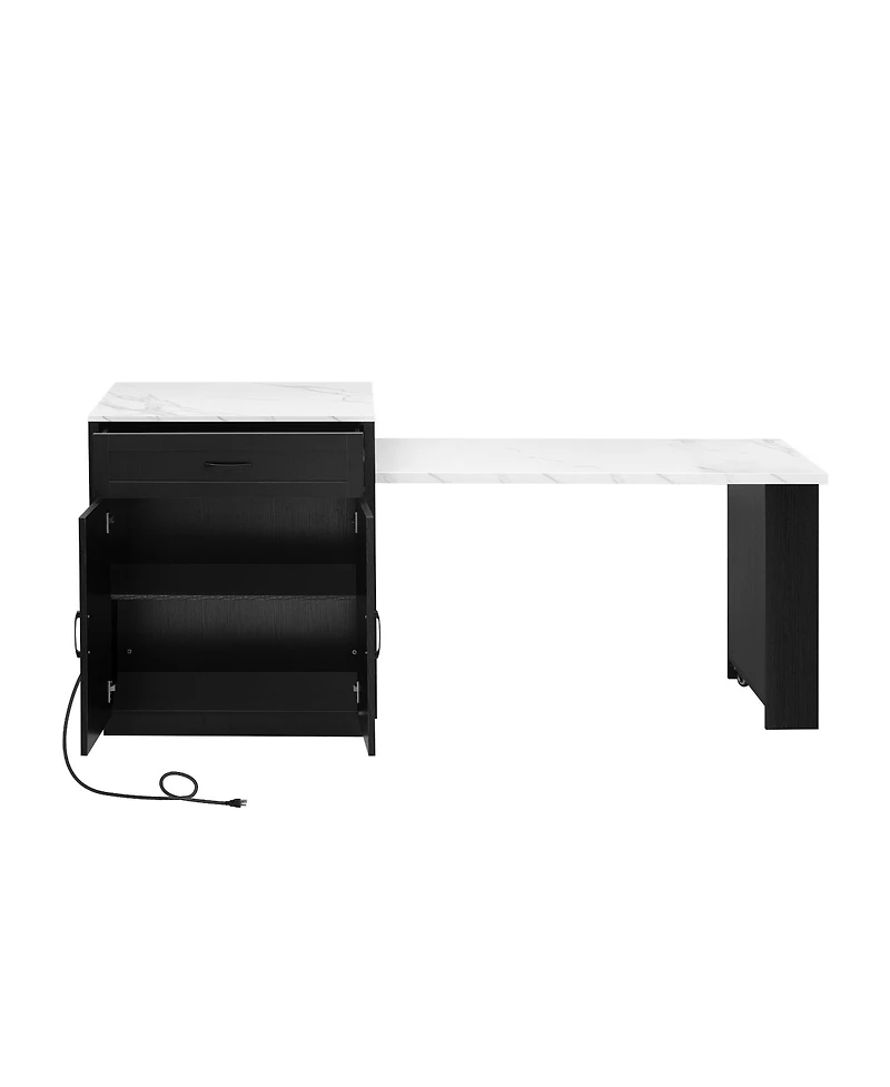 Streamdale Extendable Kitchen Island with Storage (82.7")