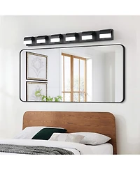 Streamdale Furniture Modern Bathroom Vanity Lighting 6-Light Led Vanity Lights Over Mirror Bath Wall Lighting