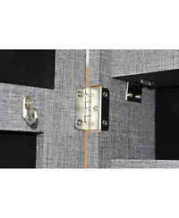 Streamdale Fashion Simple Jewelry Storage Mirror Cabinet With Led Lights Can Be Hung On The Door Or Wall