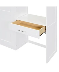 Streamdale Furniture Wall Murphy Bed with Desk & Storage