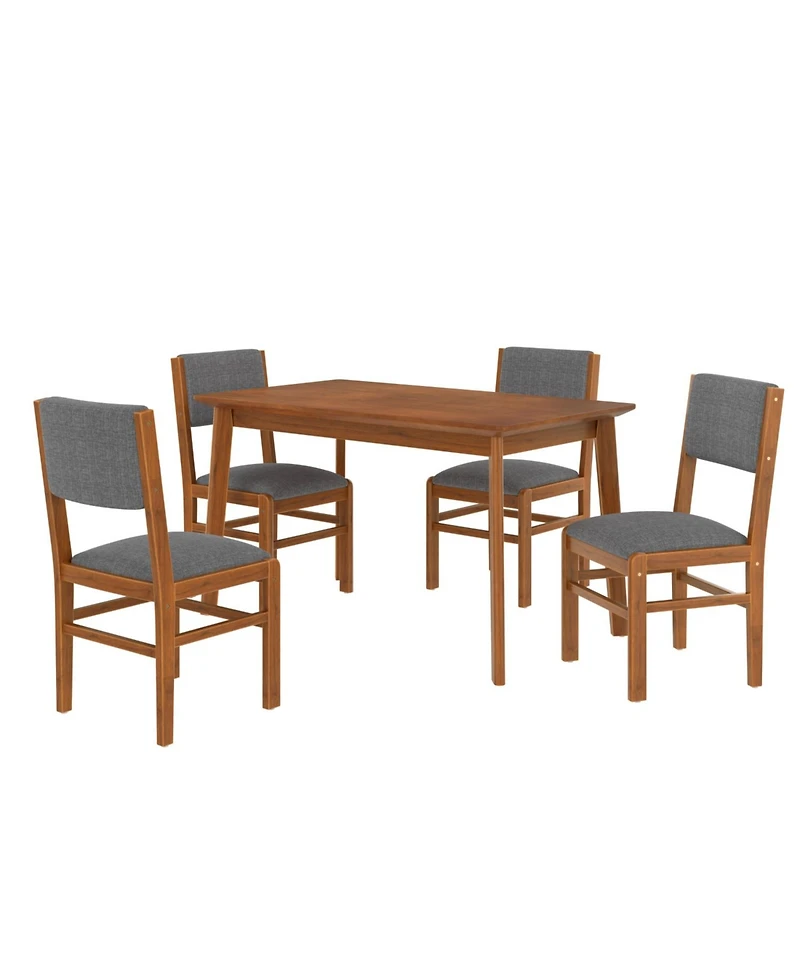 Streamdale Furniture Mid Century Modern 5-Piece Dining Set