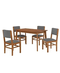 Streamdale Furniture Mid Century Modern 5-Piece Dining Set