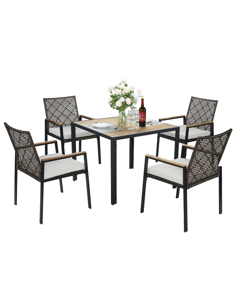 Streamdale Furniture All Weather 5-Piece Patio Dining Set
