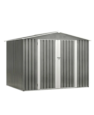 Streamdale Furniture 8x6 Ft Outdoor Storage Shed with Metal Foundation