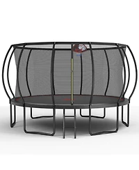 Streamdale Furniture 14FT trampoline Pumpkin- Black Red- fframe height 90cm