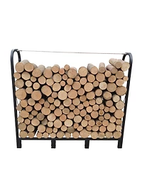 Streamdale Furniture 4.1ft Heavy Duty Firewood Rack - Matte Black