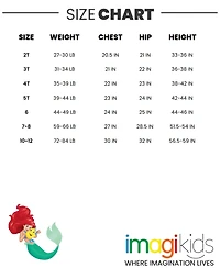 The Little Mermaid Girls Disney Peplum Fleece Sweatshirt and Leggings Outfit Set (2T - 10-12)