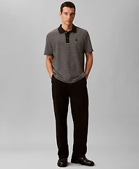 Calvin Klein Men's Ottoman Stripe Polo Shirt