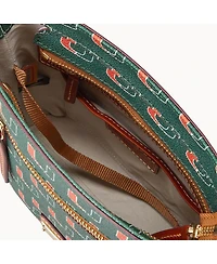 Dooney & Bourke Miami Hurricanes Signature Small Zip Crossbody Bag