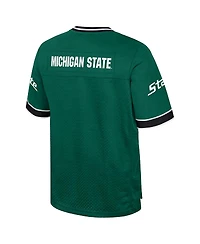 Colosseum Men's Green Michigan State Spartans Nothing But The Hits Football Jersey