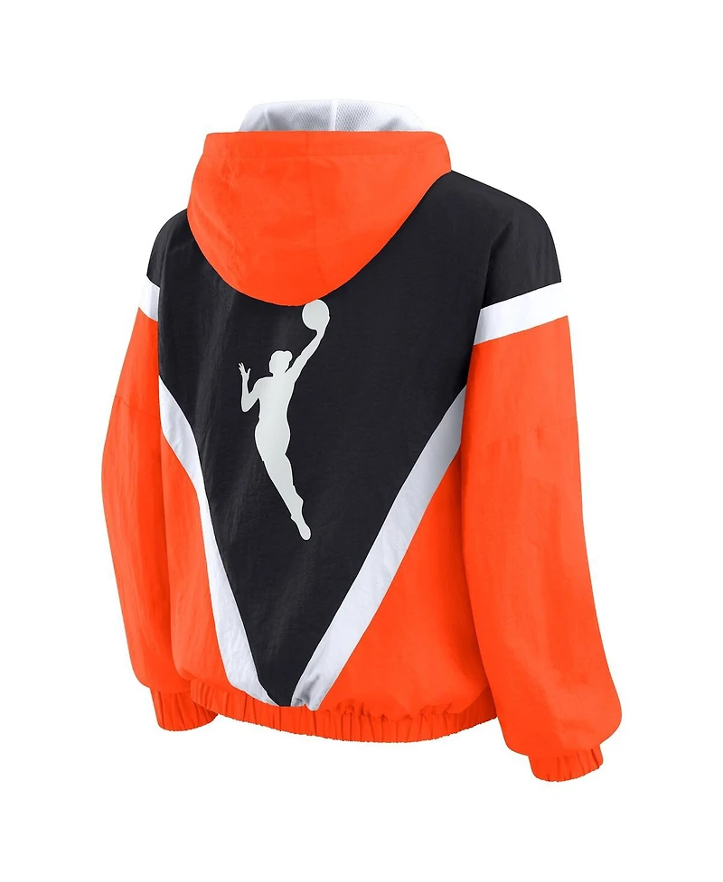 Wear by Erin Andrews Women's Wnba Color Block Full-Zip Windbreaker Jacket