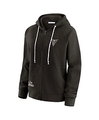 Wear by Erin Andrews Women's Black Golden State Valkyries Vintage Full-Zip Raglan Hoodie