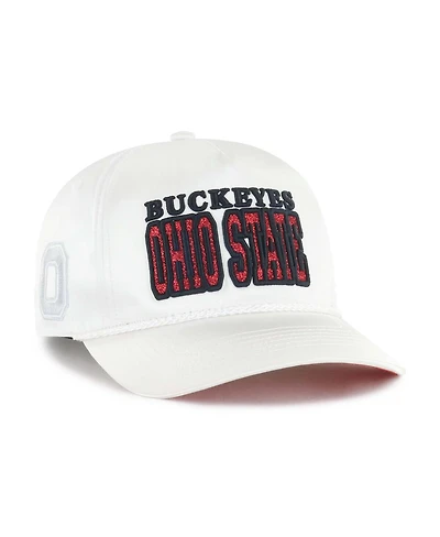 '47 Brand Women's White Ohio State Buckeyes Outspoken Hitch Adjustable Hat