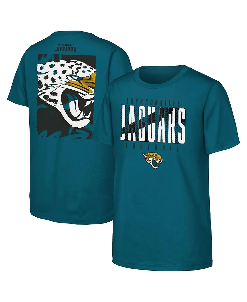 Outerstuff Big Boys and Girls Teal Jacksonville Jaguars Posterize T-Shirt