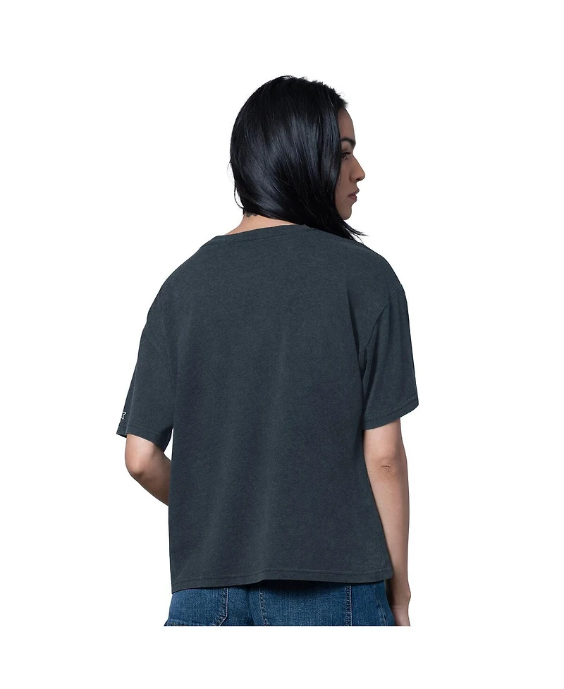 Starter Women's Heather Navy Chicago Bears Oversized Hall of Fame T-Shirt