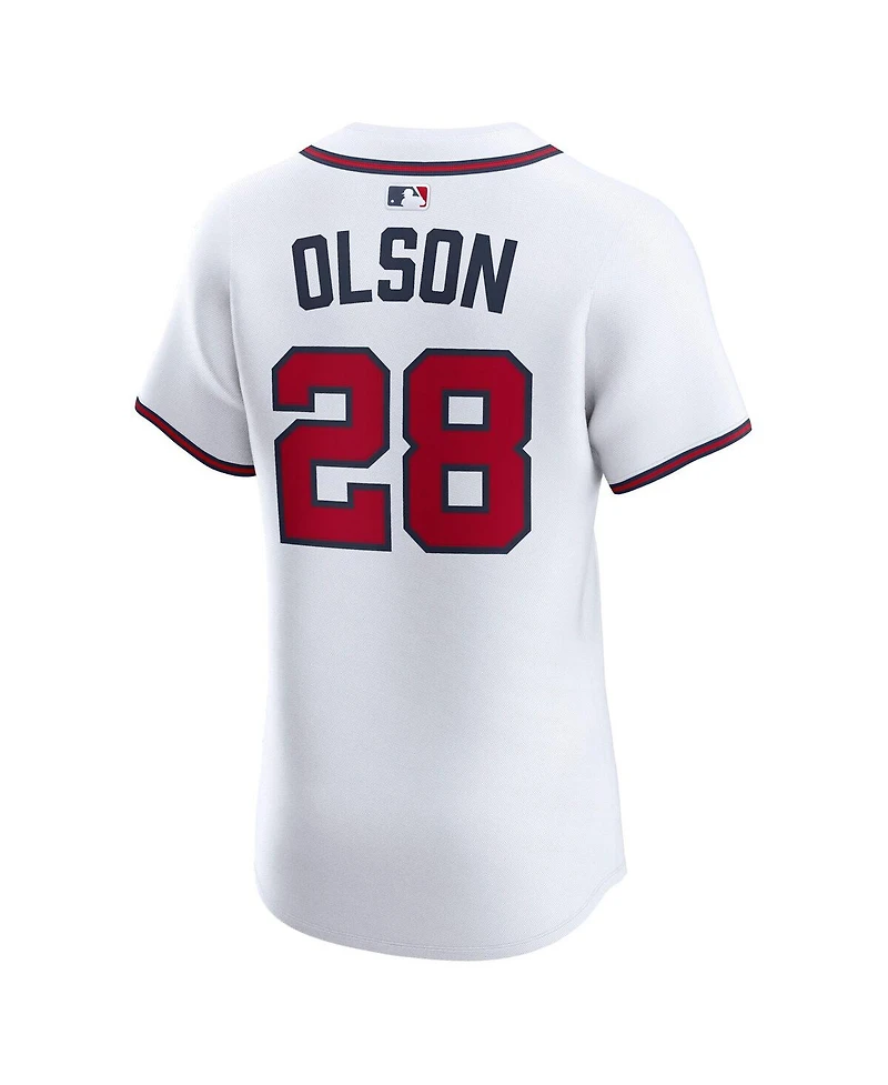 Nike Men's Matt Olson White Atlanta Braves Home Elite Player Jersey