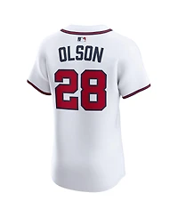 Nike Men's Matt Olson White Atlanta Braves Home Elite Player Jersey