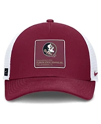 Nike Men's Garnet/White Florida State Seminoles 2025 On-Field Rise Engineered Trucker Adjustable Hat