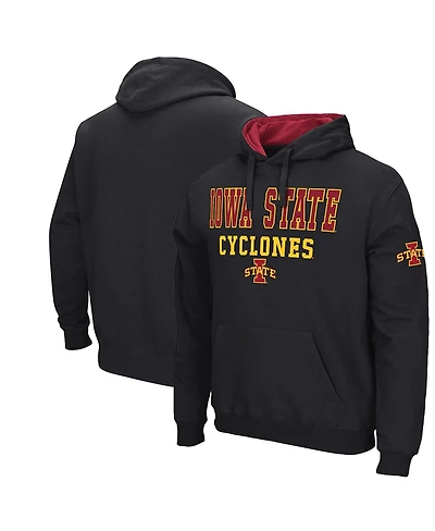 Colosseum Men's Black Iowa State Cyclones Sunrise Pullover Hoodie