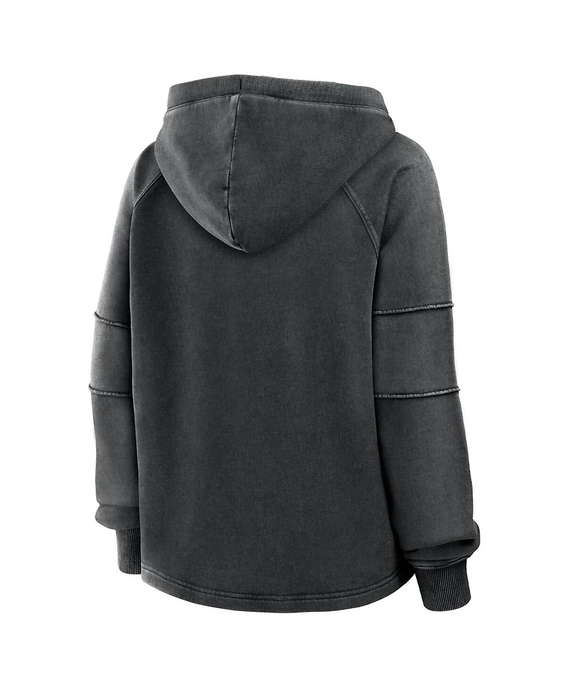 Fanatics Women's Black San Francisco 49ers Oversized Raglan Gridiron Hoodie