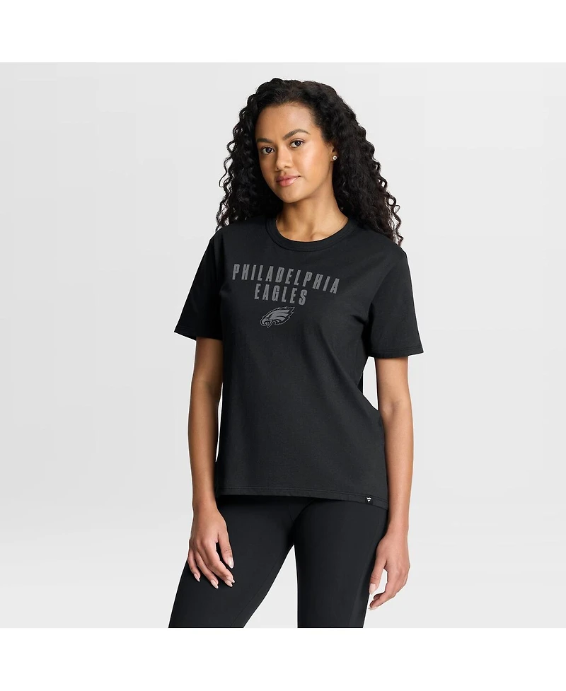 Fanatics Women's Black Philadelphia Eagles Blackout Kneel Down Legacy T-Shirt