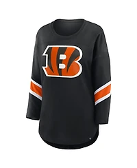 Fanatics Women's Black Cincinnati Bengals Redzone 3/4-Sleeve T-Shirt