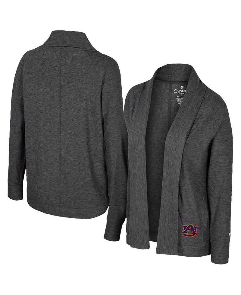 Colosseum Women's Charcoal Auburn Tigers Dash Cardigan