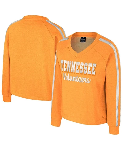 Colosseum Women's Tennessee Orange Volunteers Treasures Long Sleeve V-Neck T-Shirt