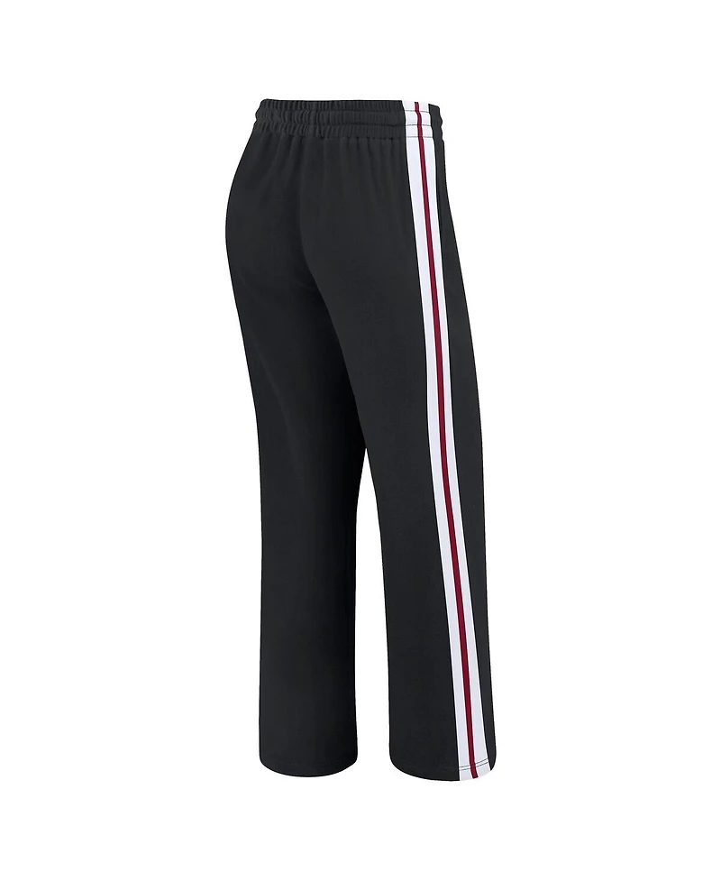 Wear by Erin Andrews Women's Black Washington Commanders Color-Block Straight Leg Pants