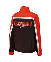 G-iii 4Her by Carl Banks Women's Brown Cleveland Browns Post Game Full-Zip Track Jacket