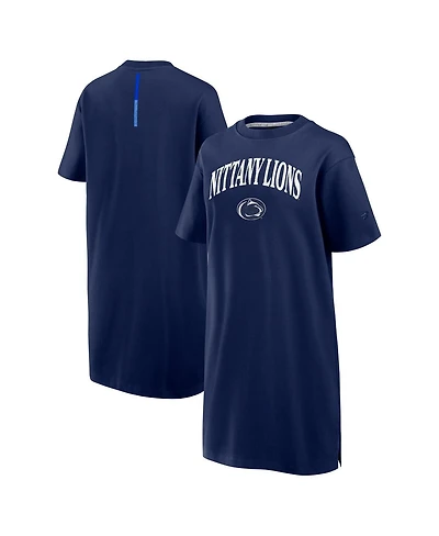 Fanatics Women's Navy Penn State Nittany Lions Elements Go Tri-Blend T-Shirt Dress