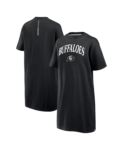 Fanatics Women's Black Colorado Buffaloes Elements Go Tri-Blend T-Shirt Dress