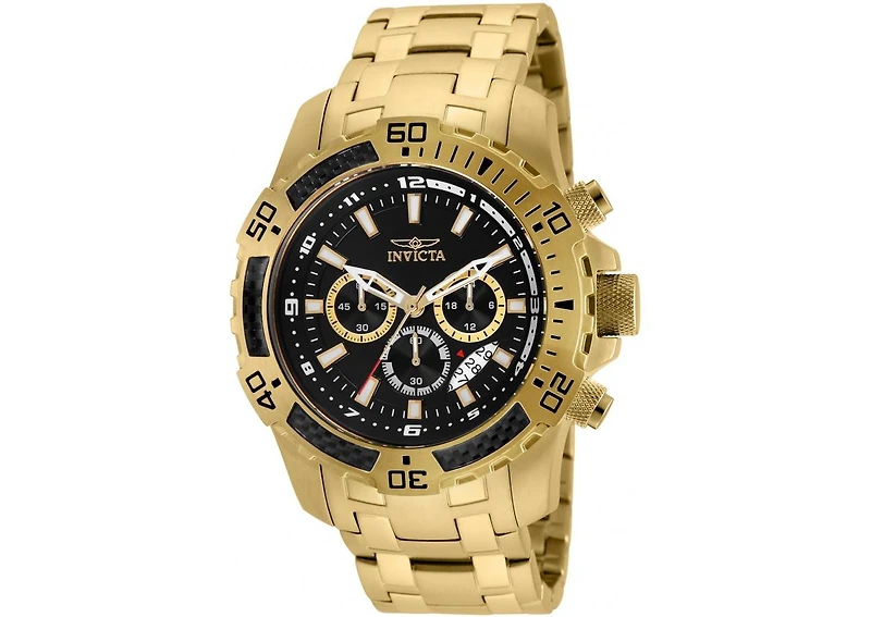 Invicta Men's Pro Diver Quartz Chronograph Black Dial Watch