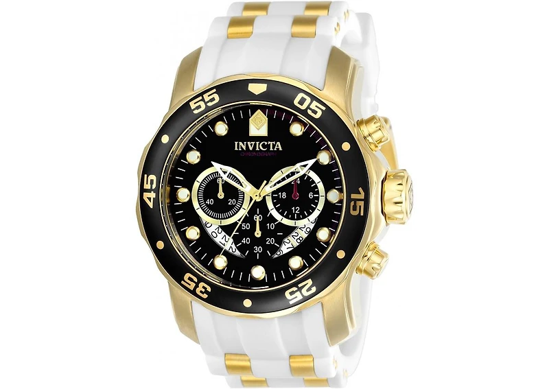 Invicta Men's Pro Diver Quartz Chronograph Black Dial Watch