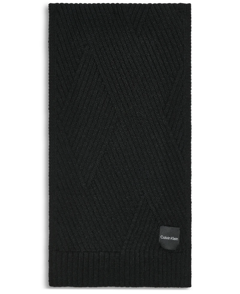 Calvin Klein Modern Bias Rib Scarf