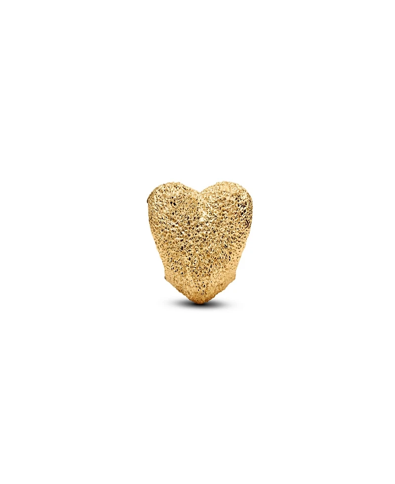 Pandora Gold Textured Heart Mini Charms